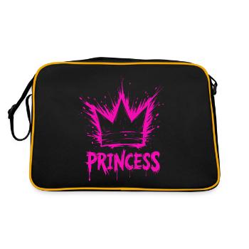 Princesse Crown Splash - Sac Retro - noir/or - Dos