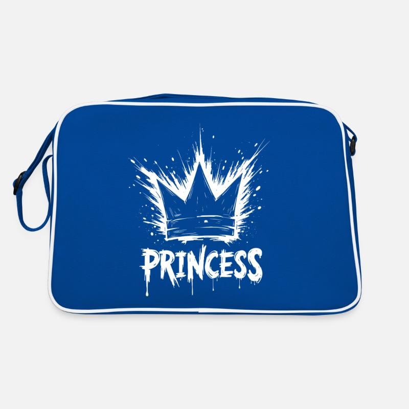 Prinzessin Krone Splash Retro Tasche