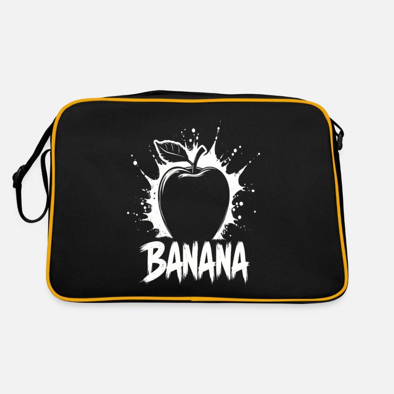Banana Apfel Witz Retro Tasche