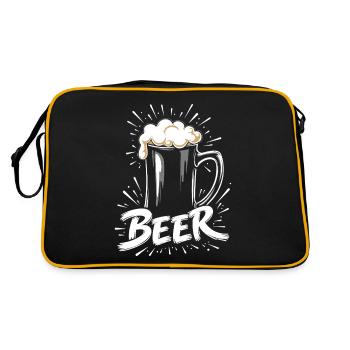 Chope à bière - Sac Retro - noir/or - Dos