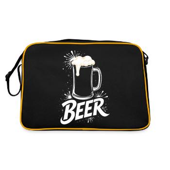 Chope à bière - Sac Retro - noir/or - Dos