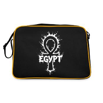 Égypte Ankh Splash - Sac Retro - noir/or - Dos
