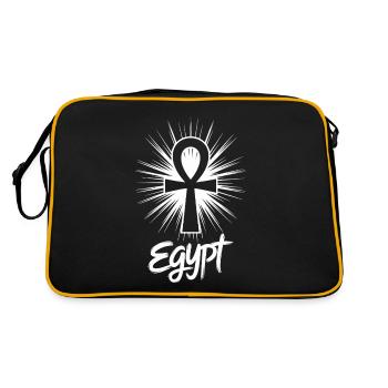 Égypte Ankh Symbole Splash - Sac Retro - noir/or - Dos