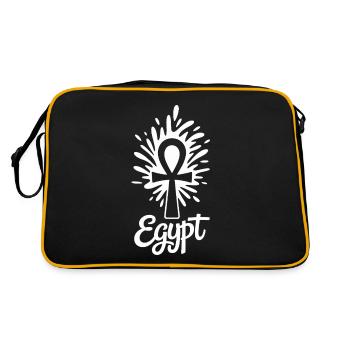 Égypte Ankh Symbole Splash - Sac Retro - noir/or - Dos