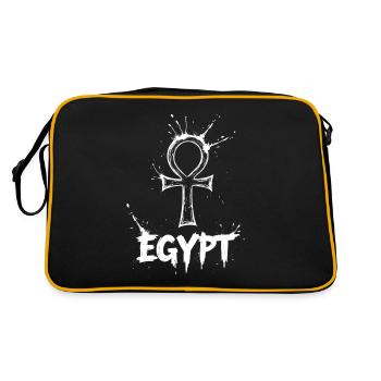Égypte Ankh Symbole Splash - Sac Retro - noir/or - Dos
