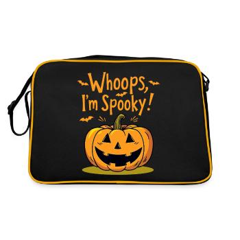 Whoops, I'm Spooky Halloween Pumpkin - Retro Bag - black/gold - Back