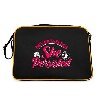 Législation sur l’autonomisation féministe des droits des femmes - Sac Retro - noir/or - Dos