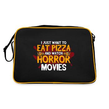 film d’horreur film d’horreur film d’horreur cadeau - Sac Retro - noir/or - Dos