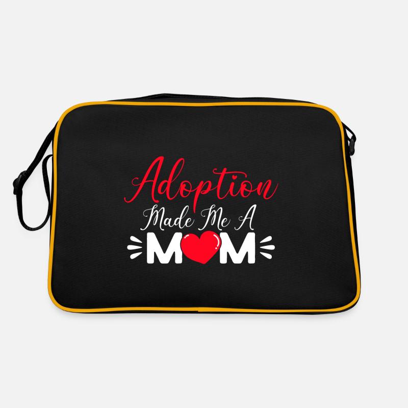 Pflegeeltern Adoption von Kindern Adoptiveltern Retro Tasche