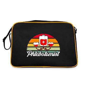 Blood Sampling Phlebotomist Phlebotomy Laboratory Geschen - Retro Bag - black/gold - Back