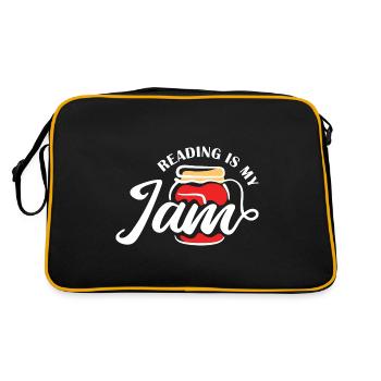 Reading is my hobby - Teacher Outfit Teacher - Retro Bag - black/gold - Back