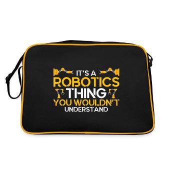 Robotics Engineer Engineer Teacher Technology - Retro Bag - black/gold - Back