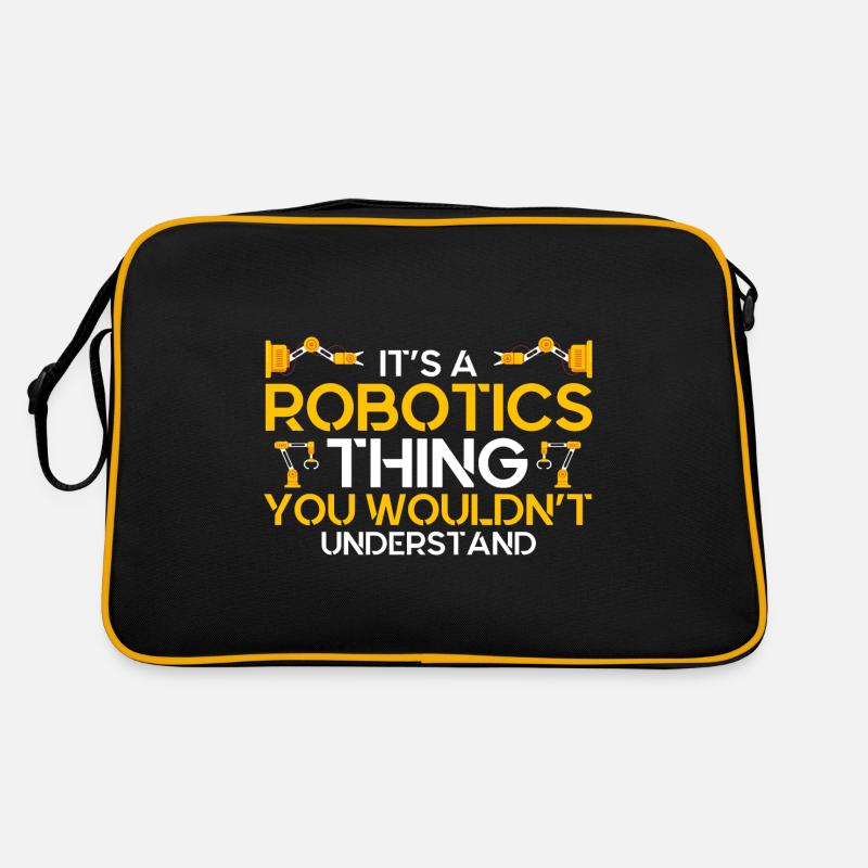 Robotik Ingenieur Ingenieur Lehrer Technik Retro Tasche