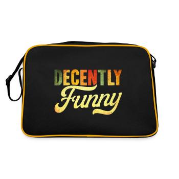 Black Humor Sarcasm Irony Gift - Retro Bag - black/gold - Back