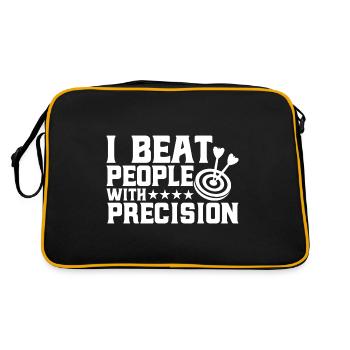 Dart Throw Dart Hobby Dartboard Cadeau - Sac Retro - noir/or - Dos