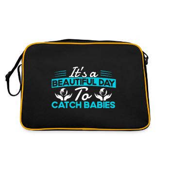 LD Work Obstetrician Obstetrician Gift - Retro Bag - black/gold - Back