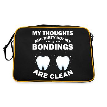 Technicien orthodontique et laboratoire dentaire - Sac Retro - noir/or - Dos