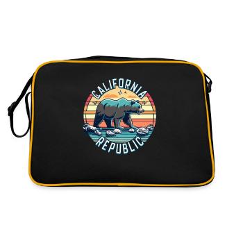 République de Californie Rétro - Sac Retro - noir/or - Dos
