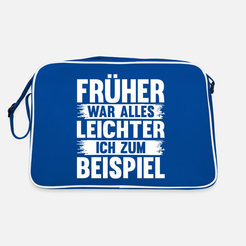 Früher War Alles Leichter Lustige Sprüche Retro Tasche