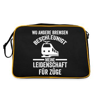 Model Railroad Model Train Train Railroad Railroad Railroad Railroad Model Train Model Train Model T - Retro Bag - black/gold - Back