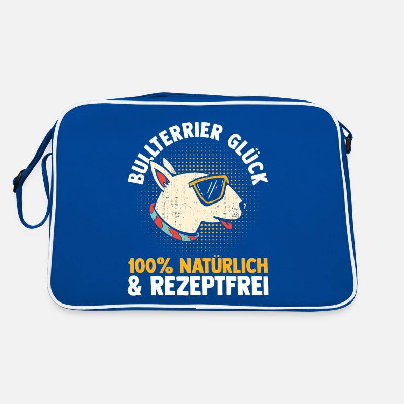 Hund Bullterrier Retro Tasche