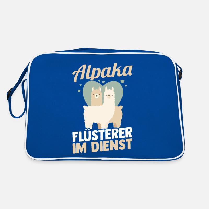 Alpaka Flüsterer Retro Tasche