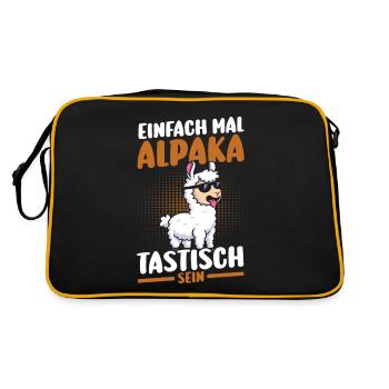 Alpaga - Sac Retro - noir/or - Dos