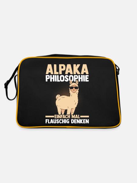 Alpaga - Sac Retro - noir/or - Dos