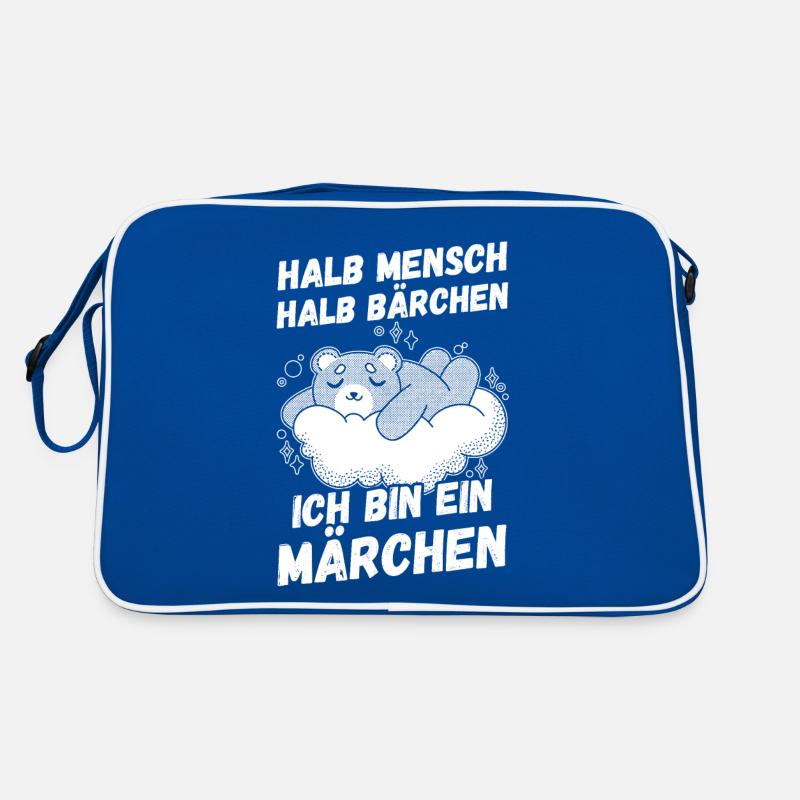 Halb Mensch Halb Bärchen Retro Tasche