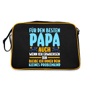 Dad Father's Day Dad - Retro Bag - black/gold - Back