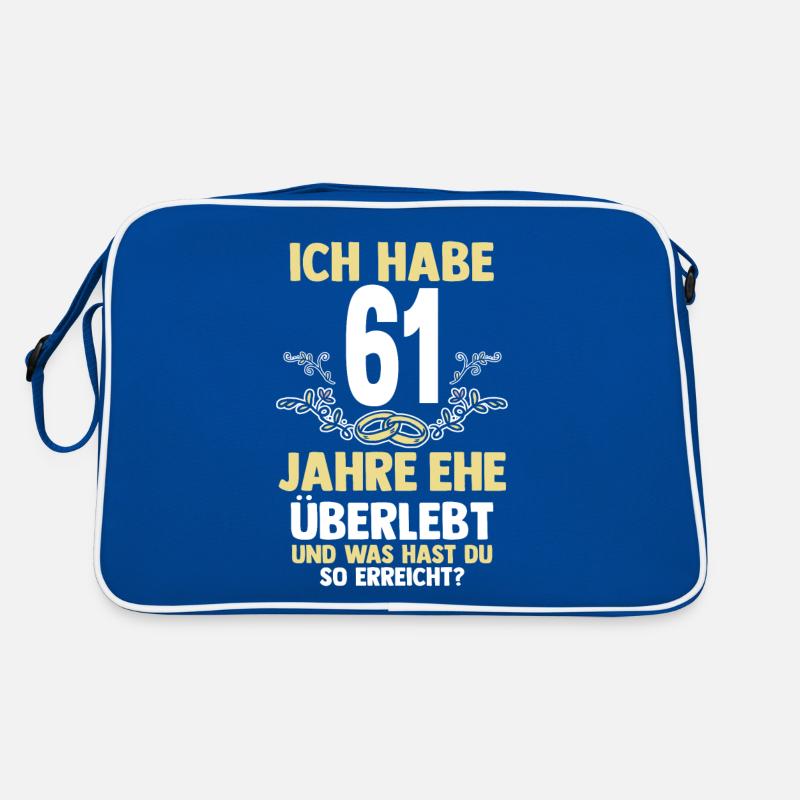 Marriage Elms Wedding 61 Years Married Weddings Retro Bag