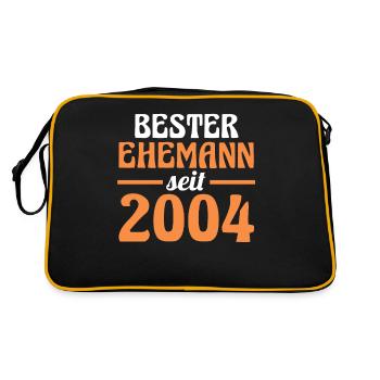 Valentine's Day Best Husband Since 2004 - Retro Bag - black/gold - Back