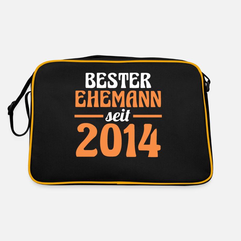 Valentinstag Bester Ehemann Seit 2014 Retro Tasche