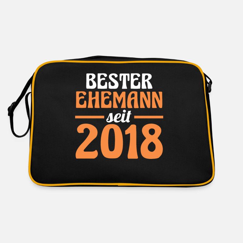 Valentinstag Bester Ehemann Seit 2018 Retro Tasche