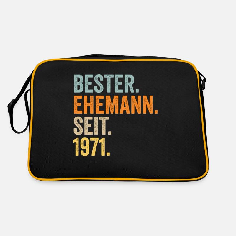 Valentinstag Bester Ehemann Seit 1971 Retro Tasche