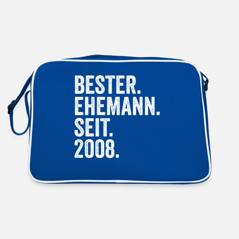 Valentinstag Bester Ehemann Seit 2008 Retro Tasche