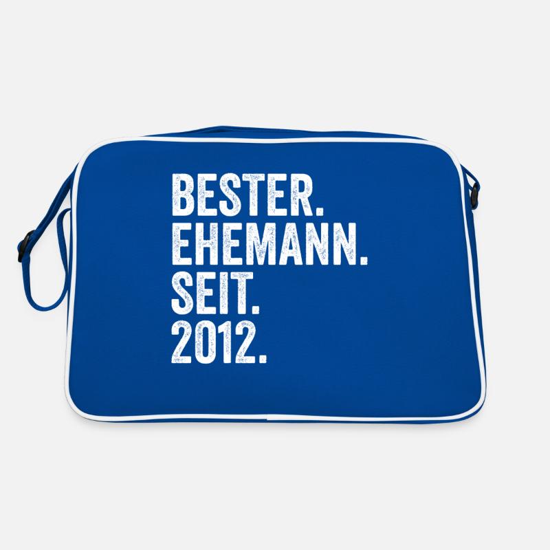 Valentinstag Bester Ehemann Seit 2012 Retro Tasche