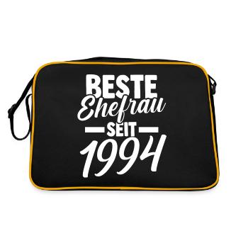 Meilleure épouse de la Saint-Valentin depuis 1994 - Sac Retro - noir/or - Dos