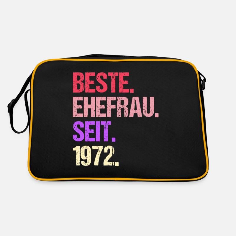 Valentinstag Beste Ehefrau Seit 1972 Retro Tasche