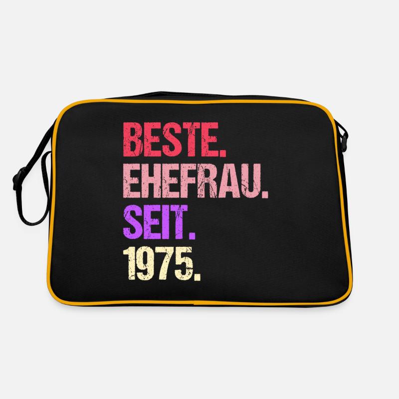 Valentinstag Beste Ehefrau Seit 1975 Retro Tasche