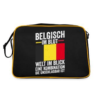 Belgian Belgian Belgium - Retro Bag - black/gold - Back