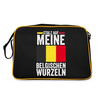Belgian Belgian Belgium - Retro Bag - black/gold - Back