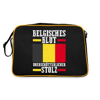 Belgian Belgian Belgium - Retro Bag - black/gold - Back