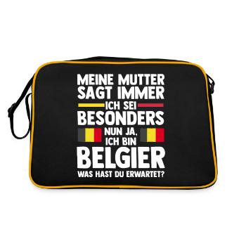 Belgian Belgian Belgium - Retro Bag - black/gold - Back