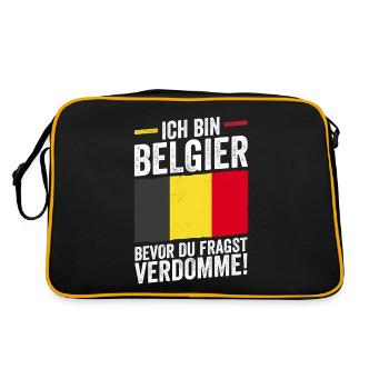 Belgian Belgian Belgium - Retro Bag - black/gold - Back