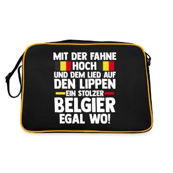 Belgian Belgian Belgium - Retro Bag - black/gold - Back