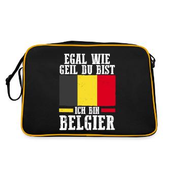 Belgian Belgian Belgium - Retro Bag - black/gold - Back