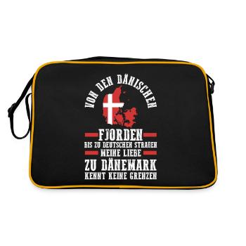 Danois Danemark - Sac Retro - noir/or - Dos