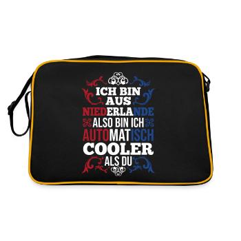 Pays-Bas Pays-Bas Pays-Bas - Sac Retro - noir/or - Dos
