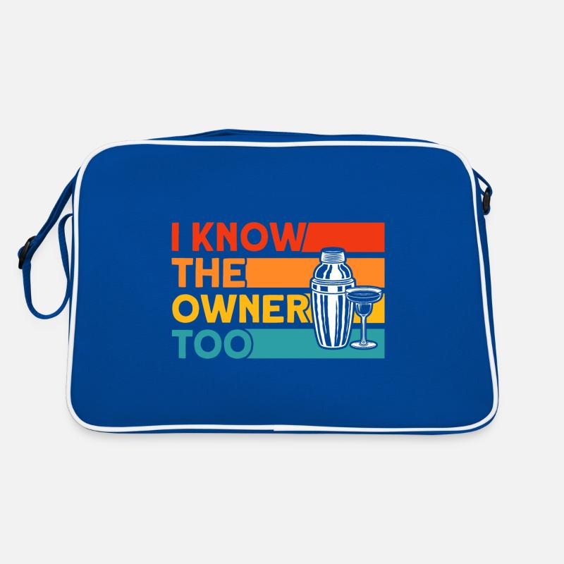 Barkeeper Kellner Service Geschenk Retro Tasche